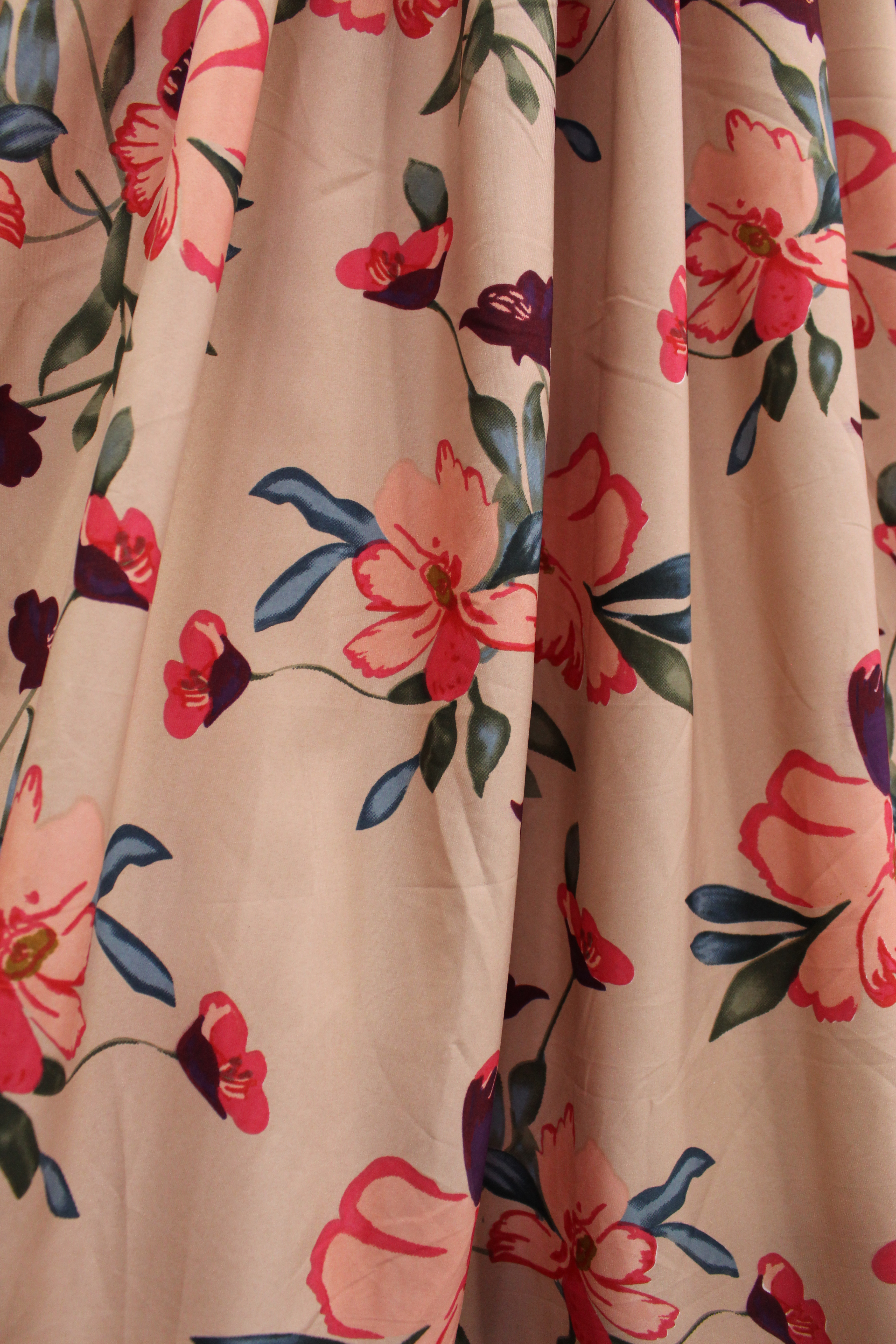 Stylish Crepe Peach Gown With Sequence Belt